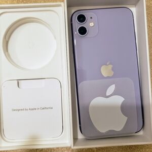 Iphone 11 opened but hardly used. BEAUTIFUL PURPLE
